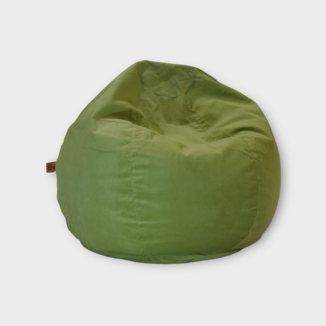 BASIC plüss bútorszövet babzsákfotel - zöld - L